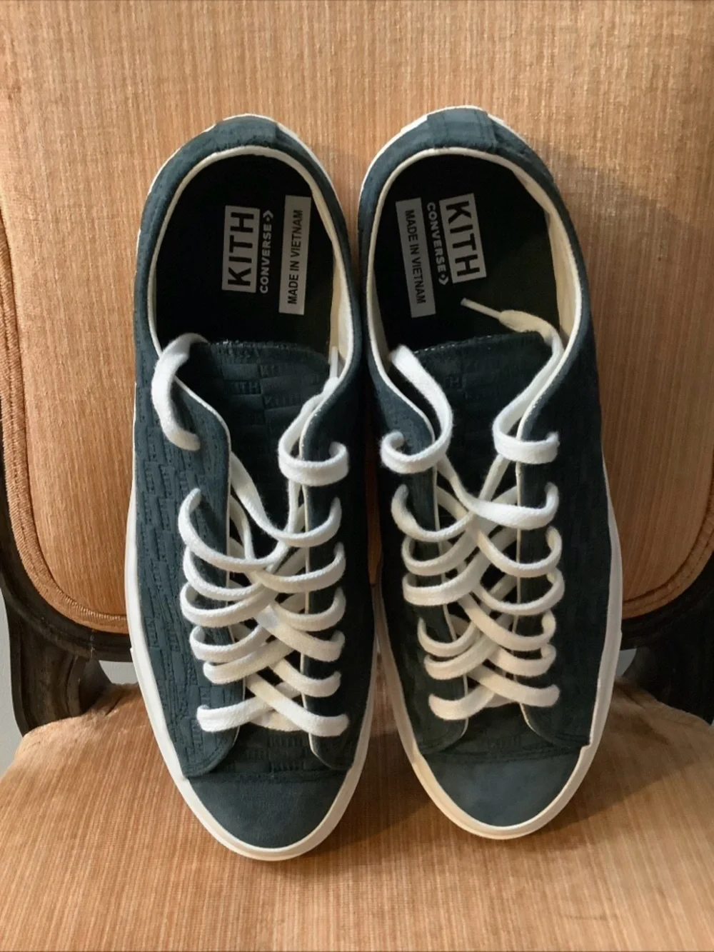 Kith x Converse Chuck Taylor All Star 70 Ox Green Scarab Monogram Pack Men's 11